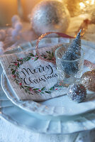 Festively decorated place setting