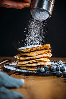 Fluffige Blaubeer-Pancakes