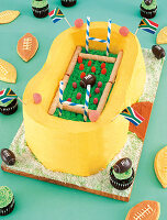 Motif cake for rugby party