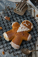 Lebkuchenmann mit Zuckerglasur