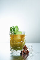 Basil Cocktail with star anise
