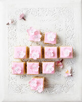 Almond cake squares