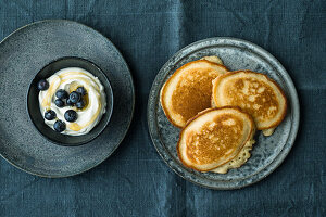 Glutenfreie Pancakes zum Frühstück