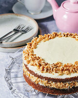 Carrot and walnut cake