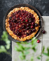 Almond and cherry galette