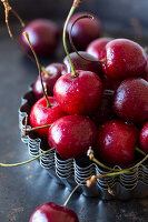 Cherries in baking cases