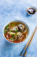 Vietnamese pork pho soup