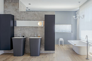 Spacious bathroom in Italian design