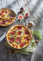 Fig and cheese quiche