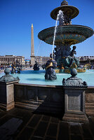 Fountain in the Place de la Concorde, Paris, France