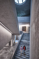 Das Treppenhaus im Neubau des Kunstmuseums Basel, Schweiz