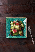 Watermelon feta salad