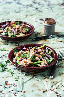 Bean salad with tuna and radicchio