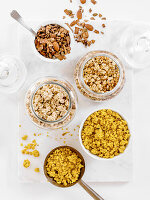Assorted granola muesli