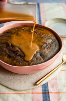 Sticky toffee pudding with coffee toffee sauce