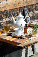 Burdock root tea, goose thistle tincture, safflower flower tea