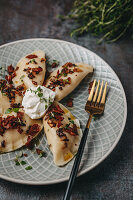 Pierogi ruskie (Piroggen mit Kartoffel-Käsefüllung, Polen)