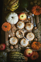 Autumnal mini apple pies