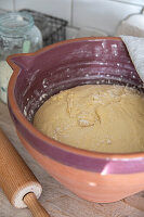 Yeast dough rising