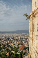 Blick auf Athen von der Akropolis, Athen, Griechenland