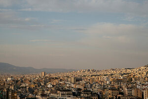 Blick auf das Stadtzentrum von Athen, Athen, Attika, Griechenland, Europa