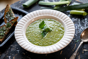 Leek and potato soup