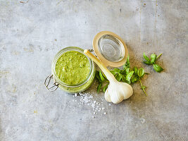 Basil and walnut pesto