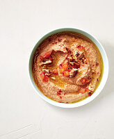 Baba ghanoush with peppers and walnuts