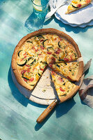 Tomaten-Zucchini-Quiche