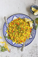 Couscous salad with vegetables