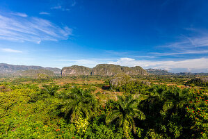 An area of Cuba, near Vinales, designated as a UNESCO World Heritage Site.