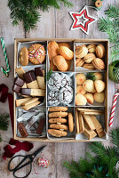 Verschiedene Weihnachtsplätzchen