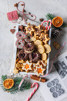 Fünferlei Weihnachtplätzchen