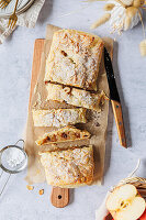 Apfelstrudel aus Blätterteig