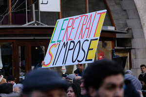 France, Demonstration against pension reform, Paris Opera, 17/12/2019, France