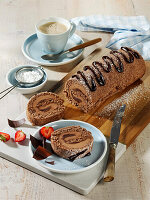 Doppelte Schokorolle