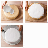 Torte mit Glasur überziehen