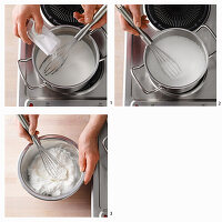 Kalte Creme mit Agar-Agar binden