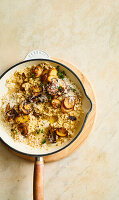 Risotto mit gemischten Pilzen und Parmesan