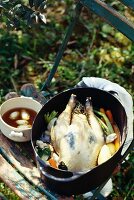 chicken stuffed with truffles under the skin