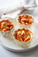 Nectarine tartlets