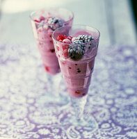 Blackberry ice cream