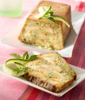 Saint-Albray and zucchini terrine