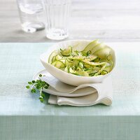 Zucchini and apple salad