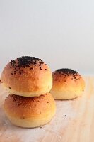 Bread buns sprinkled with seeds