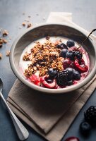 Fromage blanc with granola and summer fruit