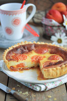 Apricot flan