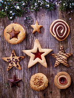 Variety of Christmas biscuits