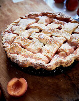 Apricot criss-cross pie