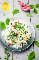 Cucumber And Apple Salad With Creamy Dressing